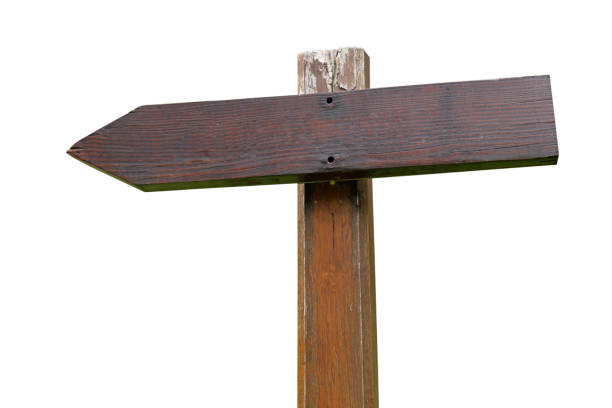 istock Isolated blank wooden sign 1185750696