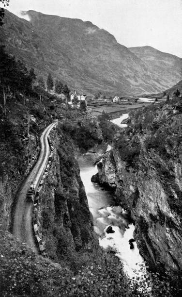 istock The Village of Borgund in Laerdal, Norway - 19th Century 1185751779