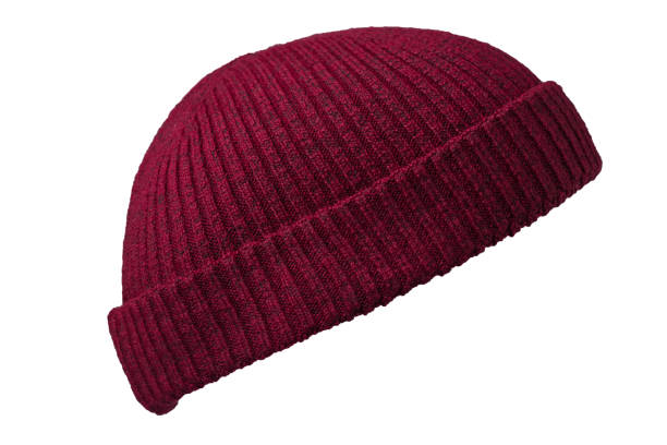 istock Docker knitted hat isolated on white background. fashionable rapper hat. hat fisherman 1185752139