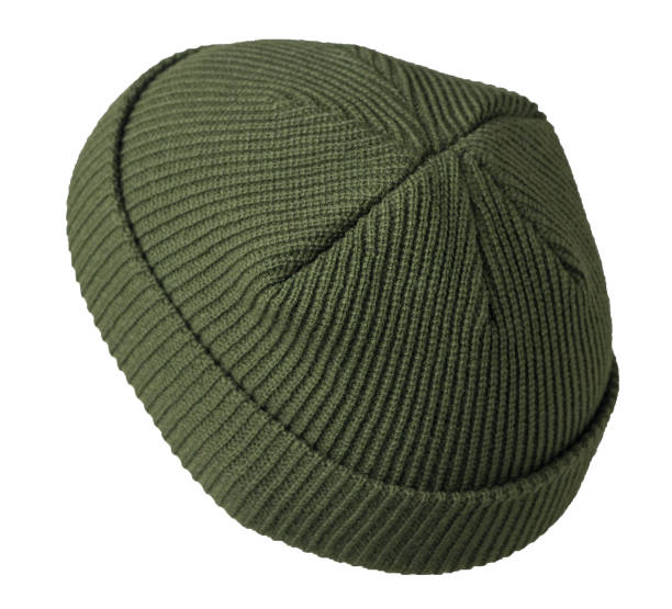 istock Docker knitted hat isolated on white background. fashionable rapper hat. hat fisherman 1185752142