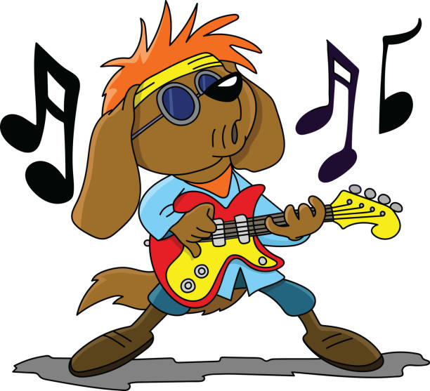 93 Rockstar Dog Illustrations & Clip Art - iStock | Dog with headphones,  Radio dog, Rock dog