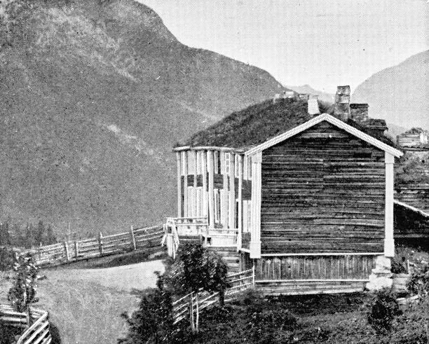 istock Mountain Station at Romsdalen in More og Romsdal, Norway - 19th Century 1185756946