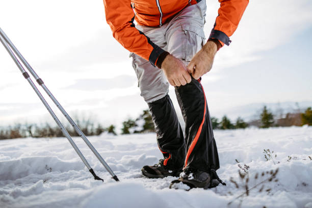 istock Hiker ready for new winter adventure 1185757783