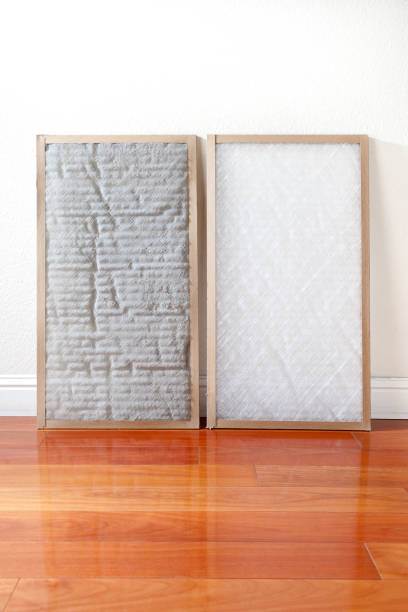 istock Dirty and Clean Air Conditioner Filters 1185758003
