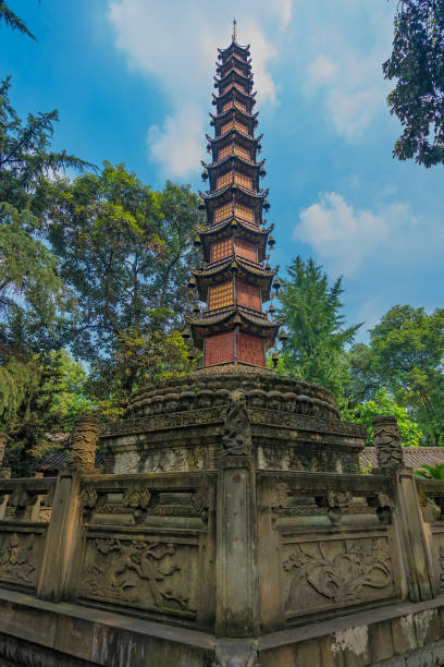 istock Thousand Buddha Pagoda in Chengdu 1185760484