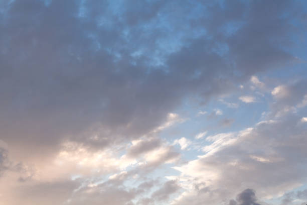 istock Moody dawn/dusk sky, with dark clouds background. 1185760949