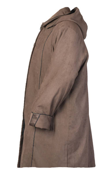 istock female coat with a hood Isolated on a white background. 1185764514