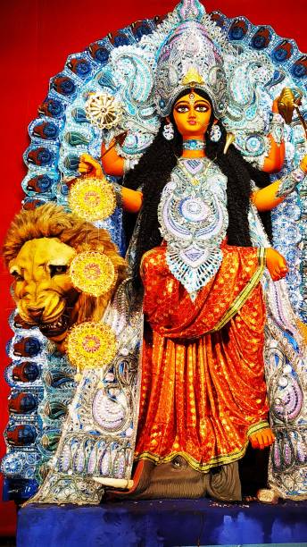 istock Goddess Jagaddhatri or Jagatdhatri or Jagadhatri. 1185770252