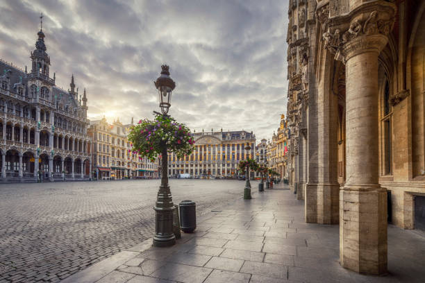 istock Street Lamp in Grand Place Square, Brussels, Belgium 1185772811