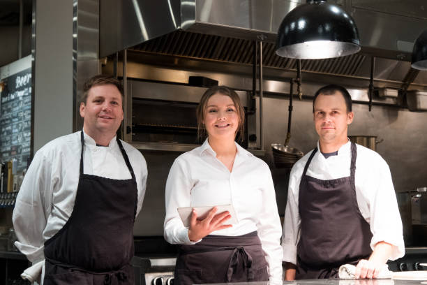 istock Confident hospitality team in kitchen 1185774493