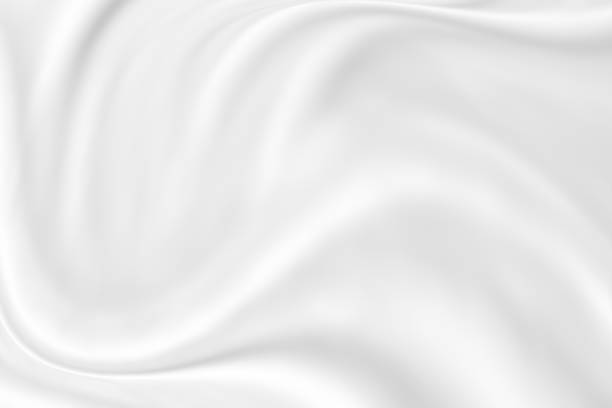 istock abstract smooth elegant white fabric texture background,flowing satin waves 1185775362
