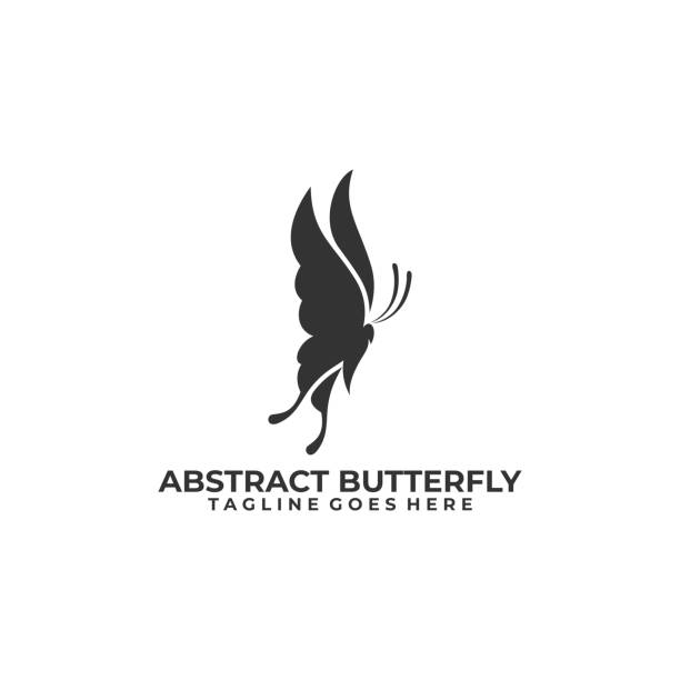 BUtterfly Design silhouette concept Illustration Vector Template Butterfly silhouette Design concept Illustration Vector Template. this logo symbolize, some thing beautiful, soft, calm, nature, metamorphosis, graceful, and elegant. Suitable for Creative Industry, Multimedia, entertainment, Educations, Shop, spa, beauty cosmetic, beauty salon and any related business. butterfly purple blue isolated stock illustrations