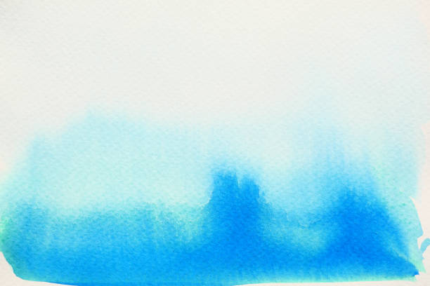 istock Blue and green color flow on white background 1185775383