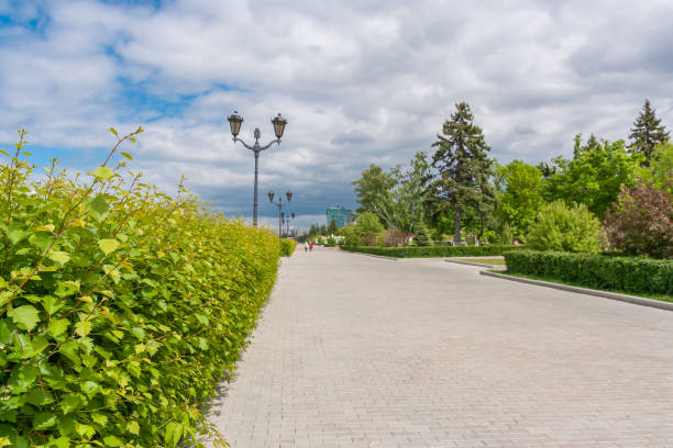 istock Refined Volga Embankment in Samara 1185778449