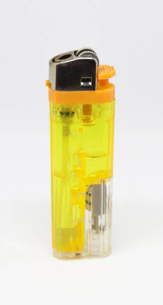 istock Plastic gas lighter isolated on white background 1185780474