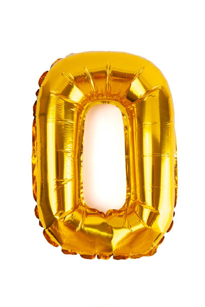 istock Number zero golden foil balloon isolated on white background studio shot 1185782272