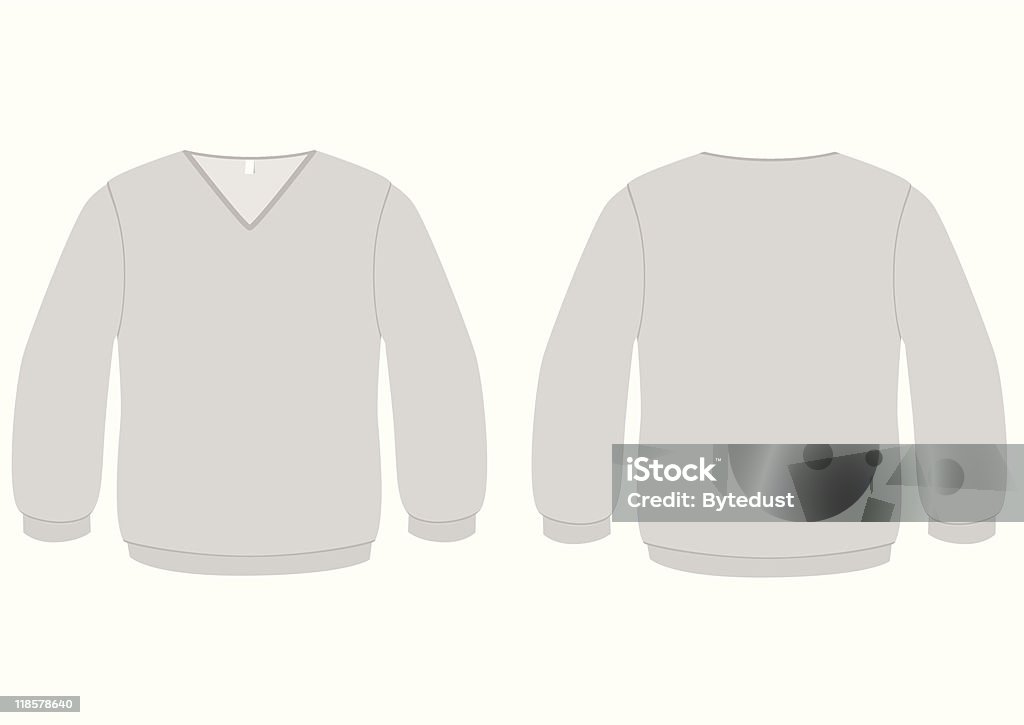 Decote em V sweater modelo Ilustração vetorial - Royalty-free Algodão arte vetorial