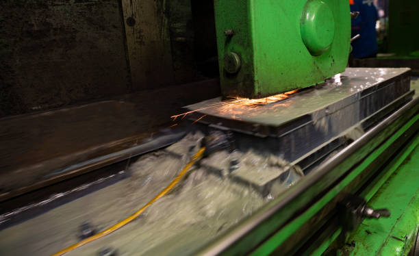 istock Machinery at production plant view 1185786933