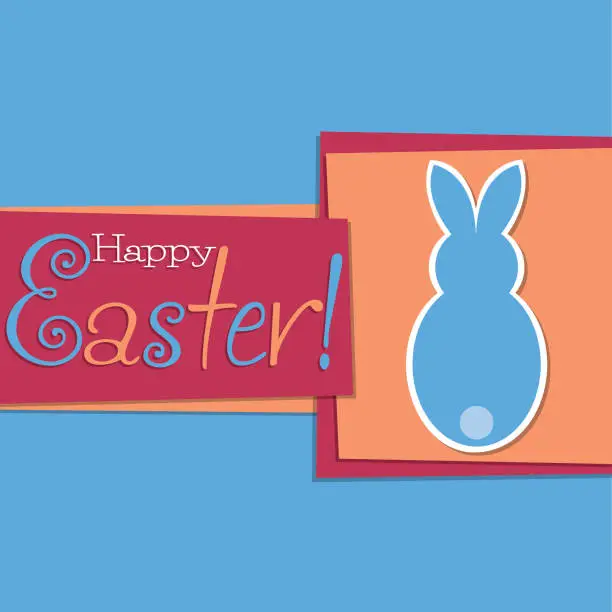 Vector illustration of Funky Easter egg card in vector format.