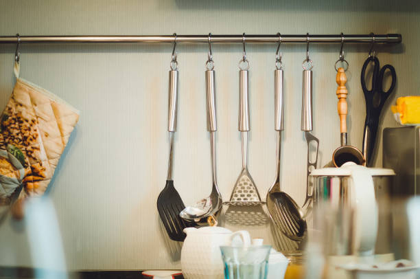 istock Kitchen accessories. Design of modern kitchen. 1185793912