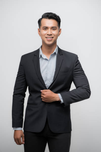 istock Young Asian business man isolated on white background. 1185796825