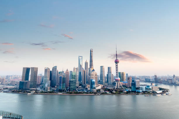 istock beautiful shanghai at dusk 1185801385