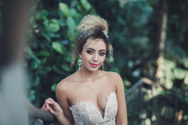istock bride is a long wedding dress 1185804388