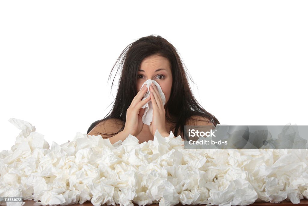 La gripe - Foto de stock de Pañuelo de papel libre de derechos