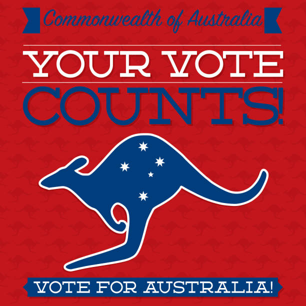 Australian Election card in vector format. Australian Election card in vector format. southern cross stock illustrations