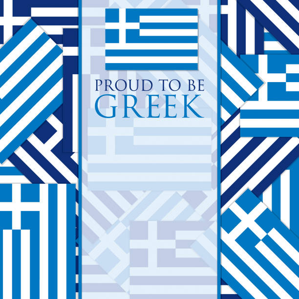wzór nakładki flagi greckiej w formacie wektorowym. - flag national flag greek flag greece stock illustrations