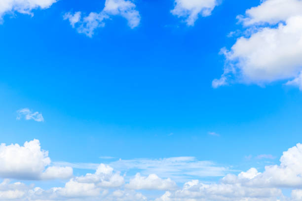 istock Beautiful sky and white clouds in daylight 1185814210
