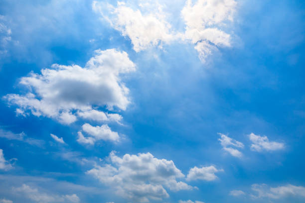 istock Beautiful sky and white clouds in daylight 1185814369