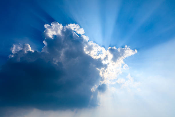 istock Beautiful sky and white clouds in daylight 1185814377