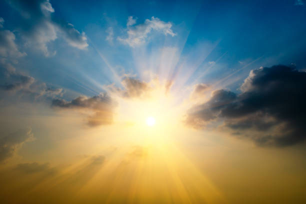 istock Beautiful sky and colorful clouds at sunset 1185815720