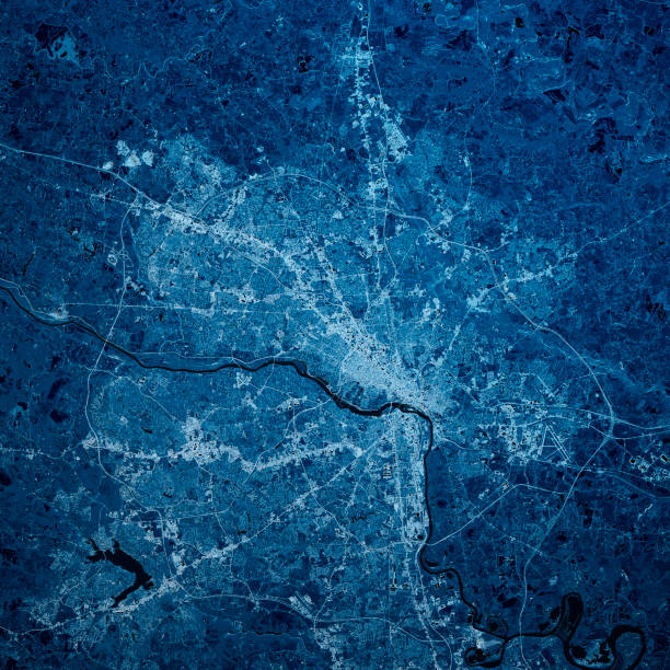 istock Richmond Virginia 3D Render Blue Top View Mar 2019 1185817270