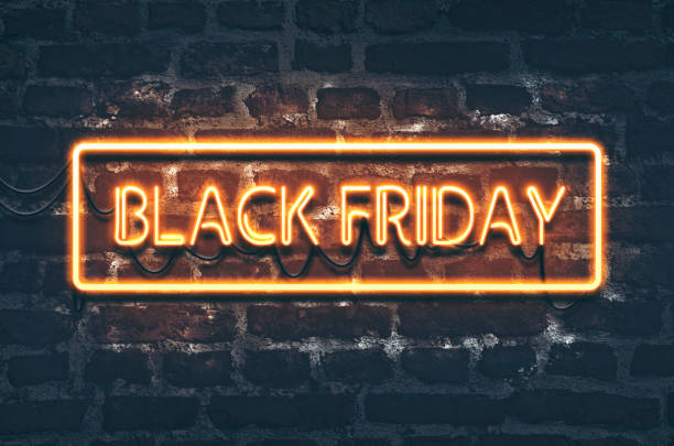 istock Black Friday neon sign 1185817357