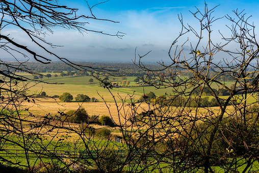Countryside view from Pluckley near Ashford in Kent