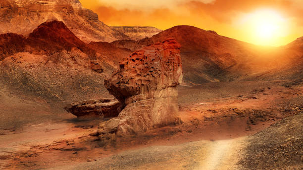 istock Fire sunset in Timna Park. 1185831160