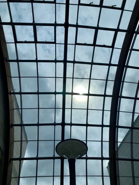 istock beautiful glass ceiling and sun 1185836179
