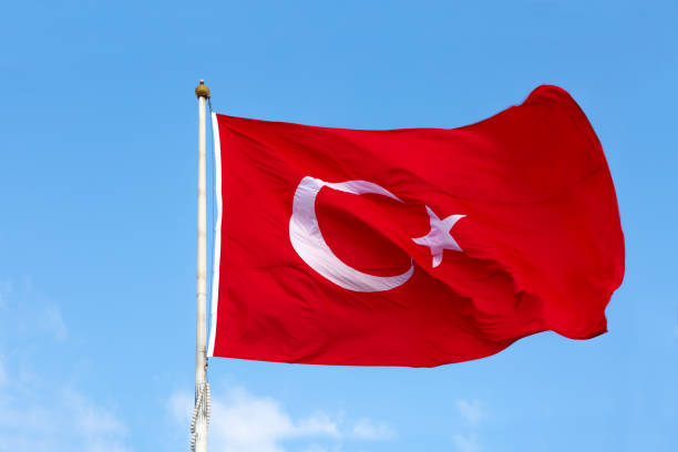 istock Turkish Flag in the Air 1185840168