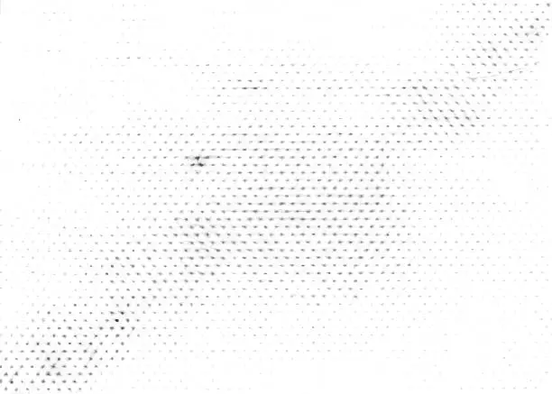 Vector illustration of Grunge halftone texture background. Monochrome abstract vector overlay