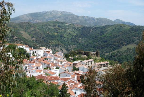 istock White town in the mountains, Benadalid. 1185843494