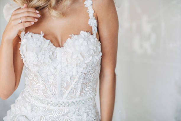 istock Lady in white dress 1185844193