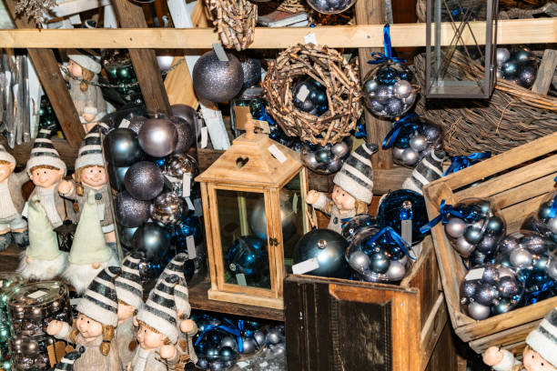 istock Christmas decoration for tree in fair or gift shop 1185844215