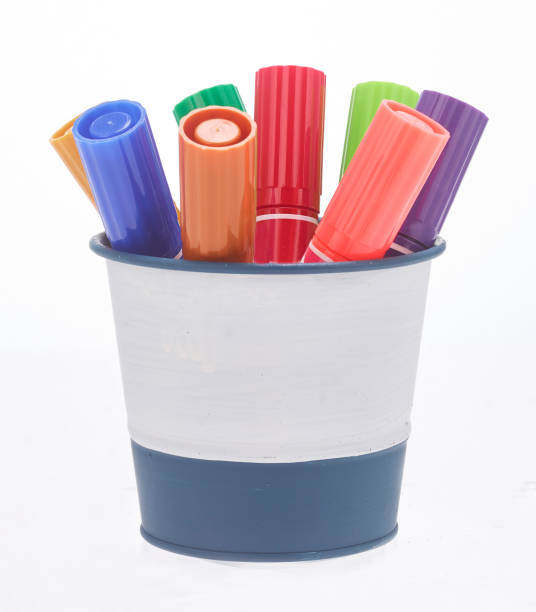 color marker in the pen holder