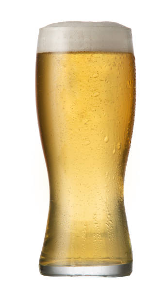 A cold weiss beer in a glass