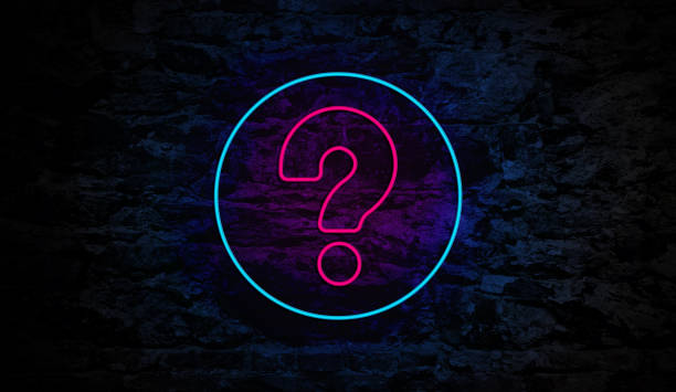 istock Question Mark Neon Sign on Brick Wall 1185848989