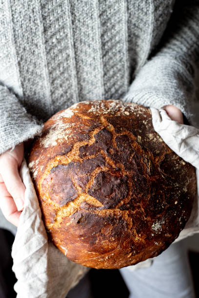 istock Freshly home made baked sourdough bread 1185849095
