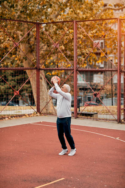 4,500+ Old Man Playing Basketball Stock Photos, Pictures & Royalty-Free