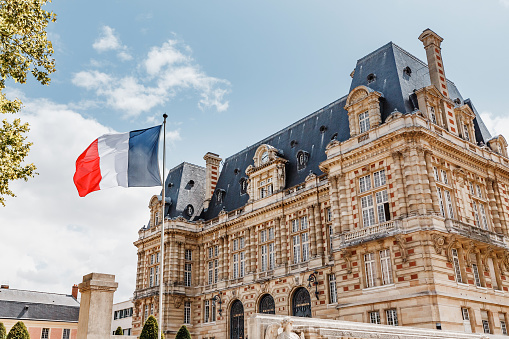 Facade of the Palace of Justice in Paris